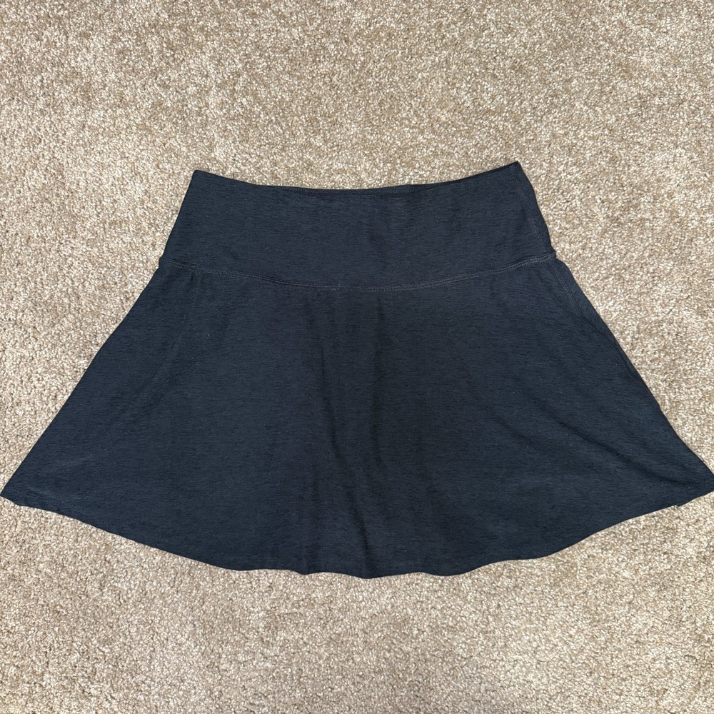 Beyond Yoga Spacedye Move It Athletic Skort Large Black Golf Tennis Performance
